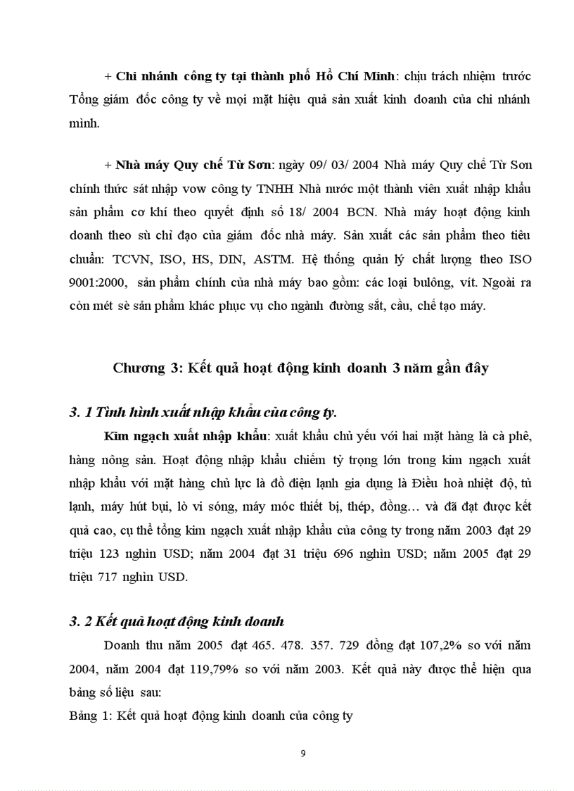 image for page Mô hình và cơ cấu tổ chức của công ty Mecanimex