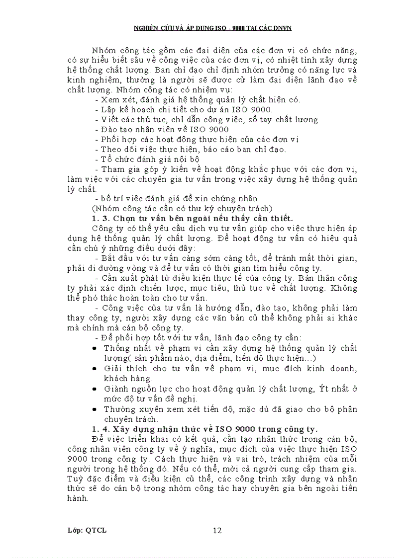 image for page Vấn đề nghiên cứu áp dụng Bộ tiêu chuẩn ISO 9000 tại các DNVN hiện nay