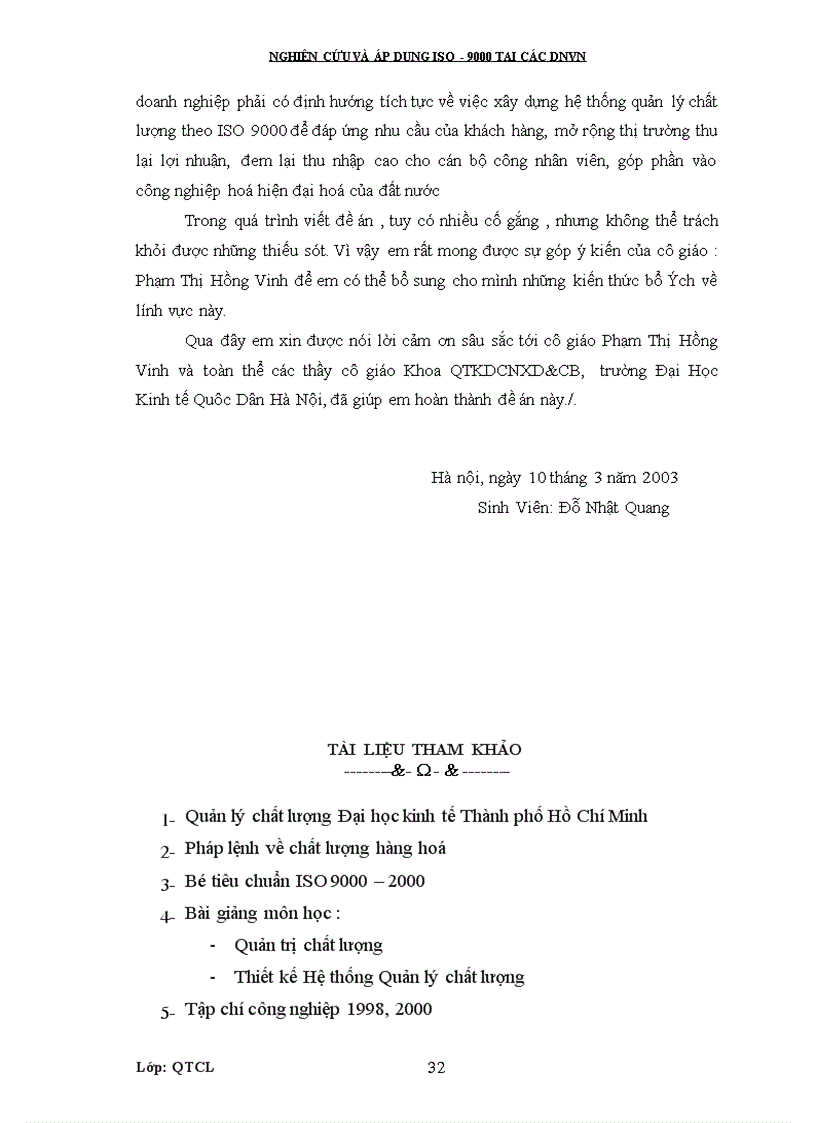 image for page Vấn đề nghiên cứu áp dụng Bộ tiêu chuẩn ISO 9000 tại các DNVN hiện nay