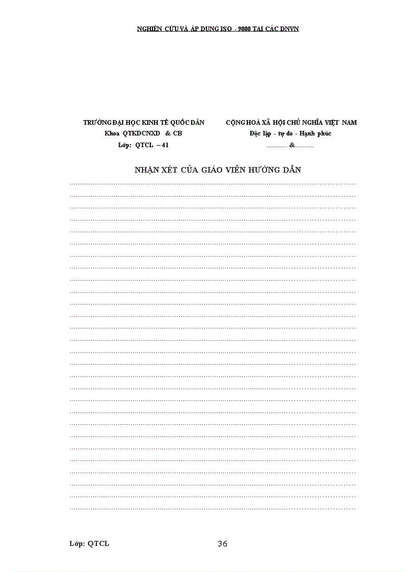 image for page Vấn đề nghiên cứu áp dụng Bộ tiêu chuẩn ISO 9000 tại các DNVN hiện nay