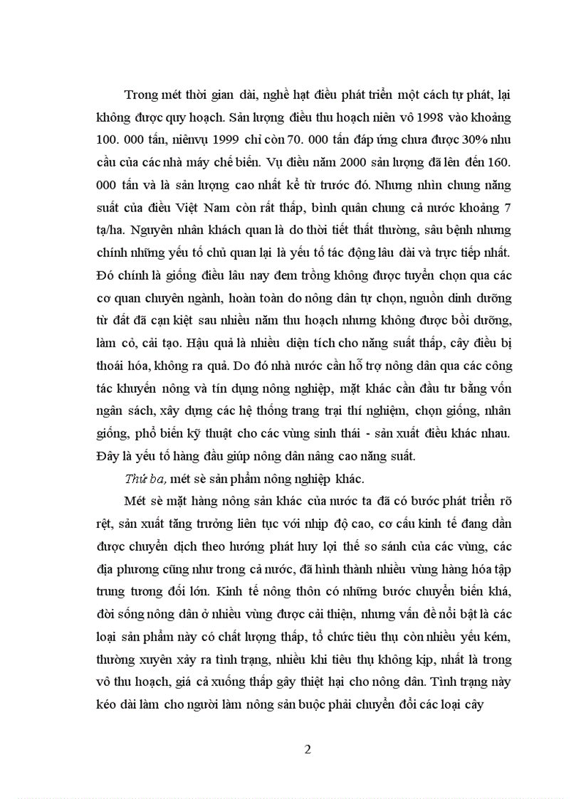 image for page Thực trạng cạnh tranh của hàng nông sản