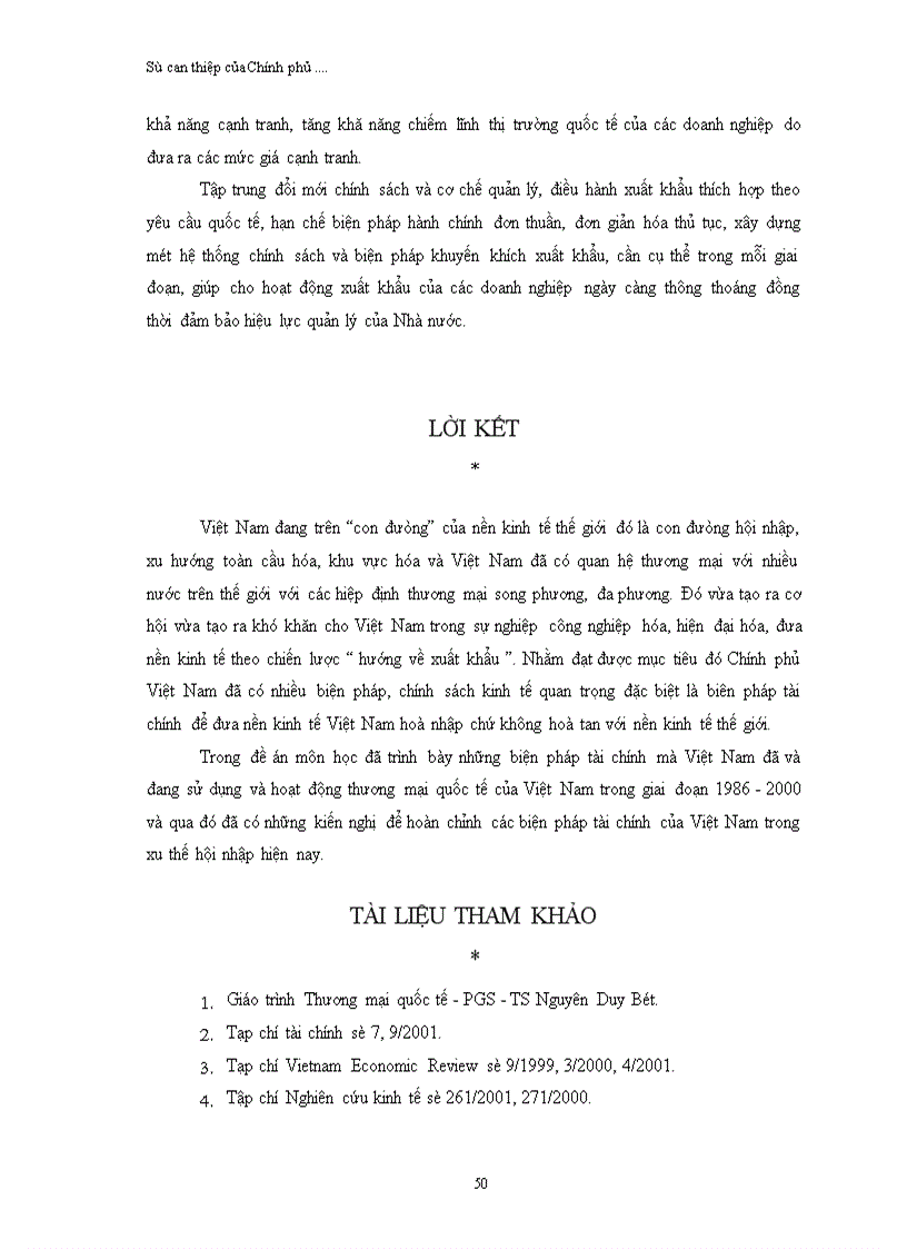 image for page Sự can thiệp của Chính phủ vào hoạt động thương mại quốc tế trong tiến trình hội nhập của Việt Nam thông qua các biện pháp tài chính