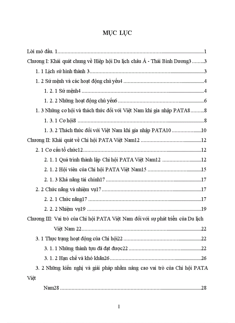 image for page Các hoạt động của Chi hội PATA Việt Nam trong sự nghiệp phát triển Du lịch nước nhà.