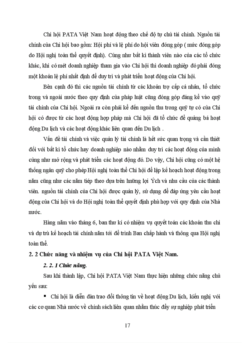 image for page Các hoạt động của Chi hội PATA Việt Nam trong sự nghiệp phát triển Du lịch nước nhà.