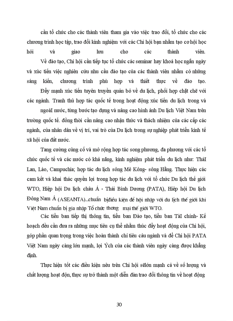 image for page Các hoạt động của Chi hội PATA Việt Nam trong sự nghiệp phát triển Du lịch nước nhà.