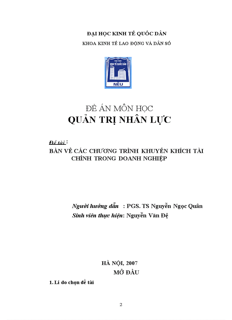 Bàn về các chương trình khuyến khích tài chính trong doanh nghiệp.