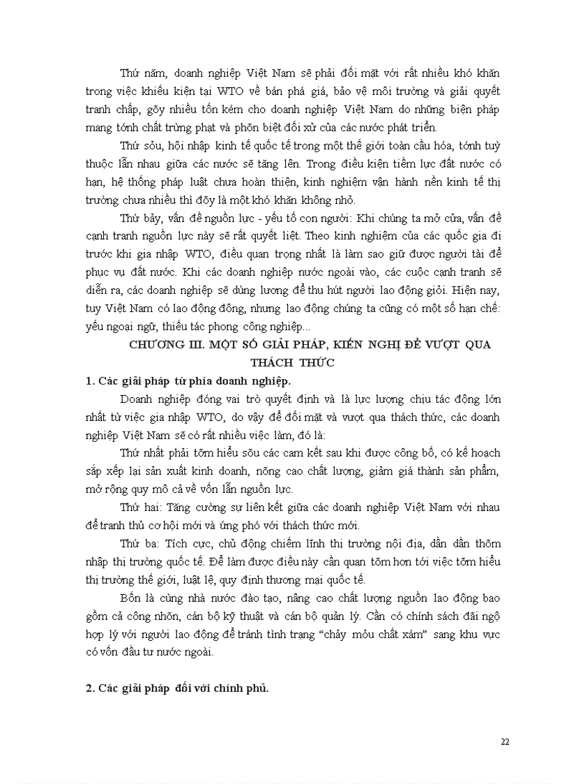 image for page Thách thức đối với doanh nghiệp Việt Nam khi gia nhập WTO và giải pháp vượt qua thách thức.
