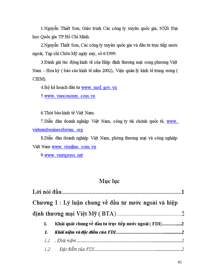 image for page Tác động của hiệp định thương mại Việt Mỹ ( BTA) tới đầu tư trực tiếp nước ngoài của Hoa Kỳ vào Việt Nam.