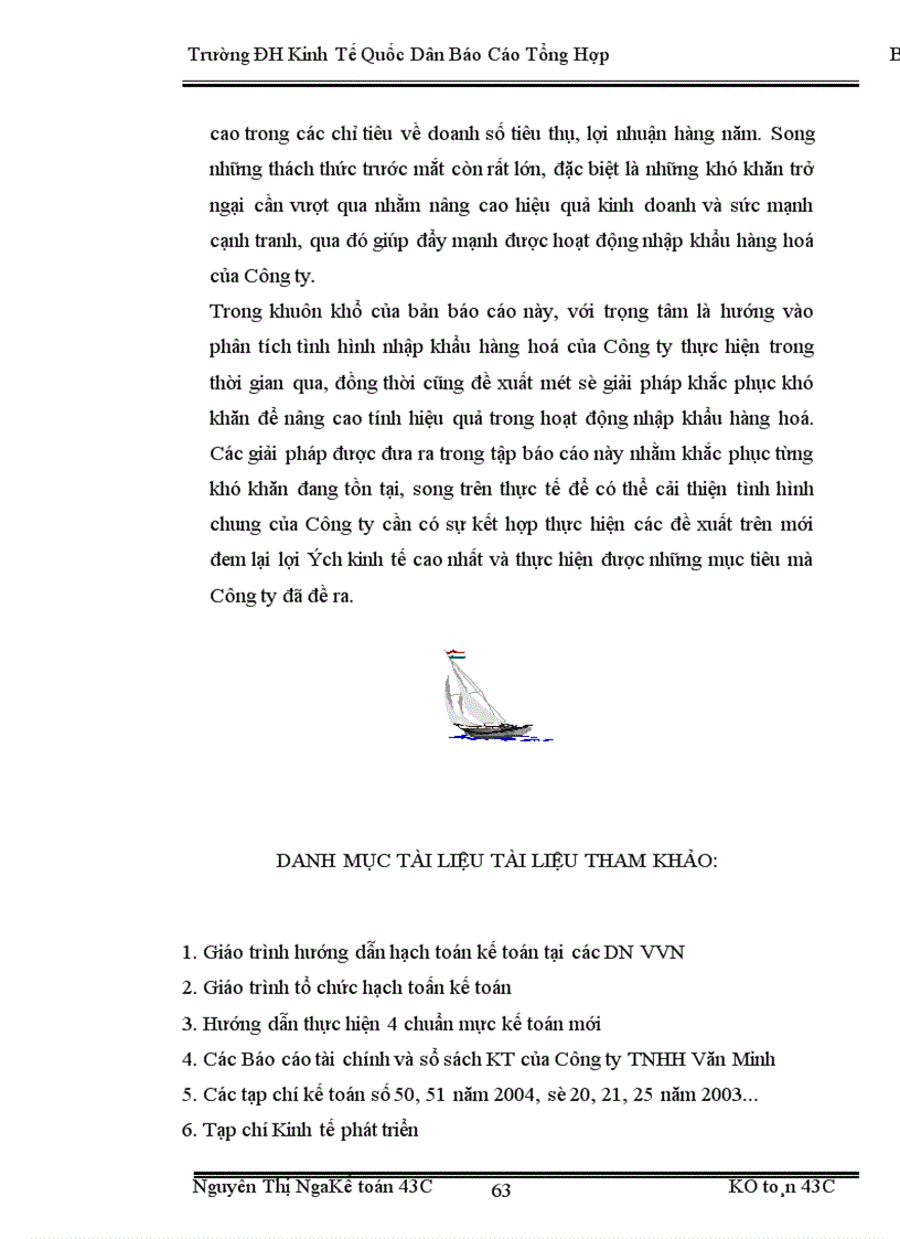 image for page Hoàn thiện công tác kế toán lưu chuyển hàng hoá nhập khẩu tại Công ty TNHH Văn Minh