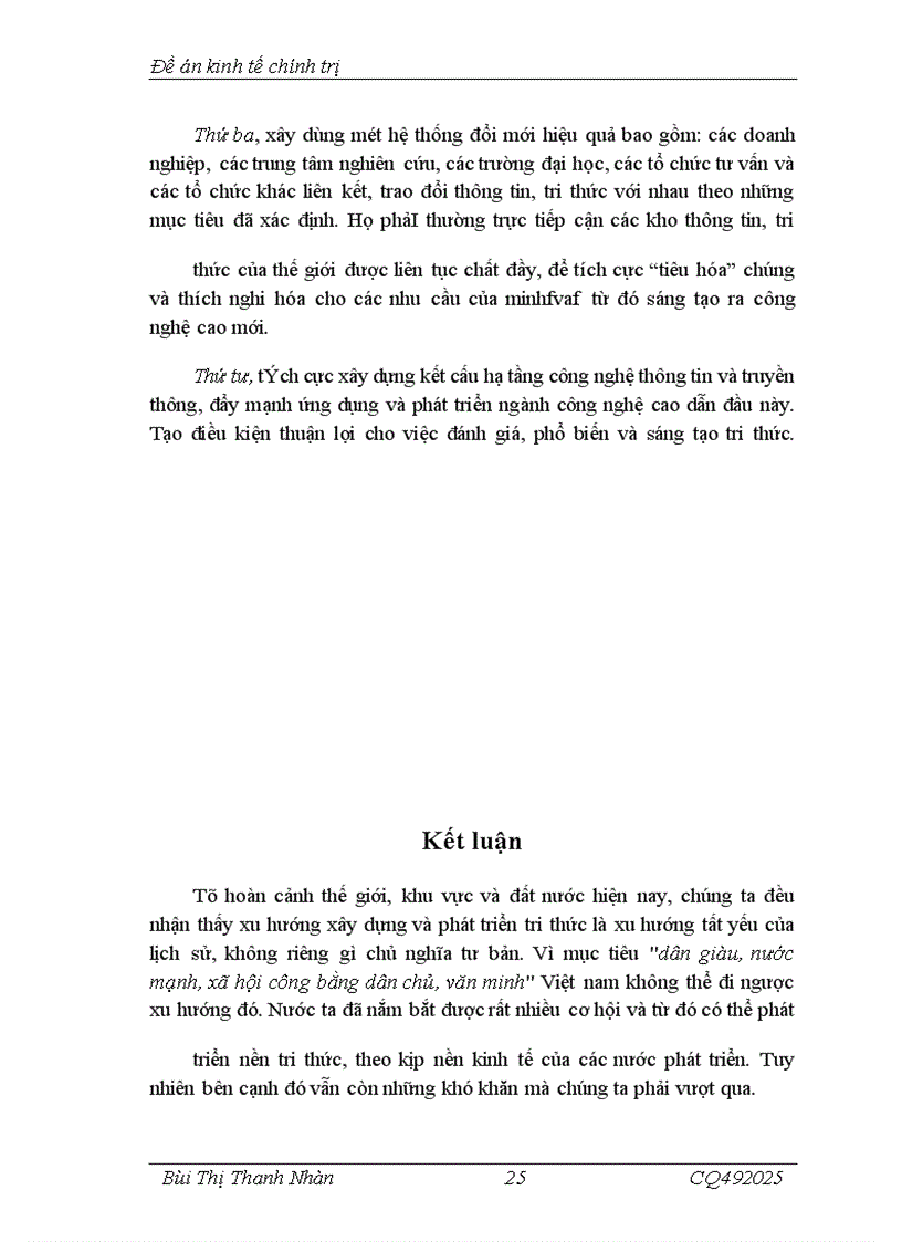 image for page Xây dựng và phát triển kinh tế tri thức ở Việt Nam. Lý luận, thực trạng và giải pháp.