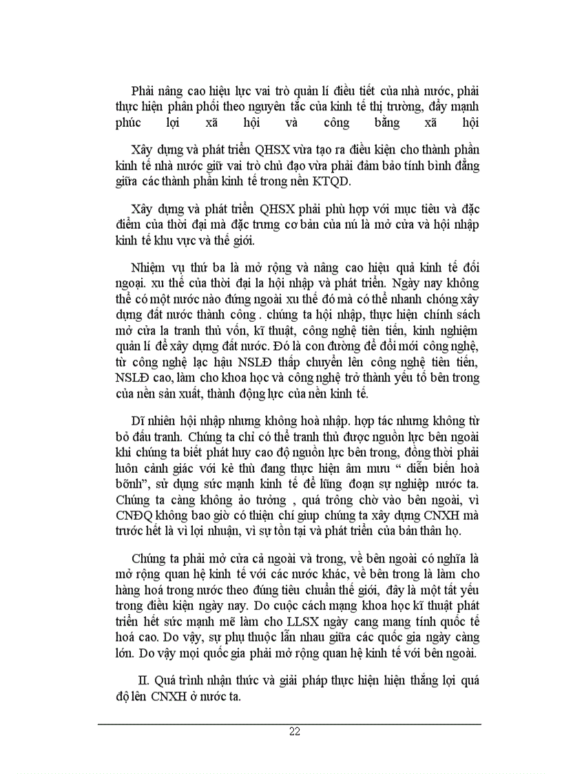 image for page Quá trình nhận thức và giải pháp thực hiện thắng lợi quá độ lên CNXH ở nước ta.