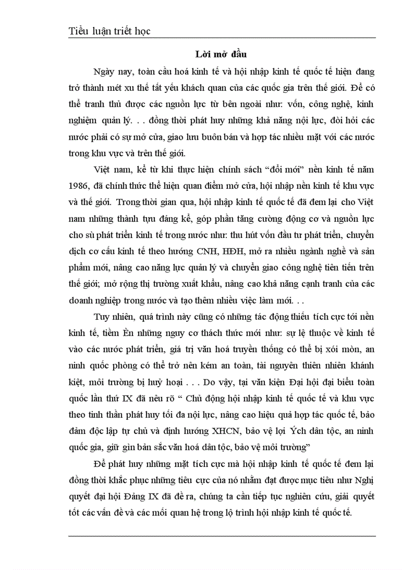 image for page Mối quan hệ giữa xây dựng nền kinh tế độc lập tự chủ với hội nhập kinh tế quốc tế ở Việt Nam.