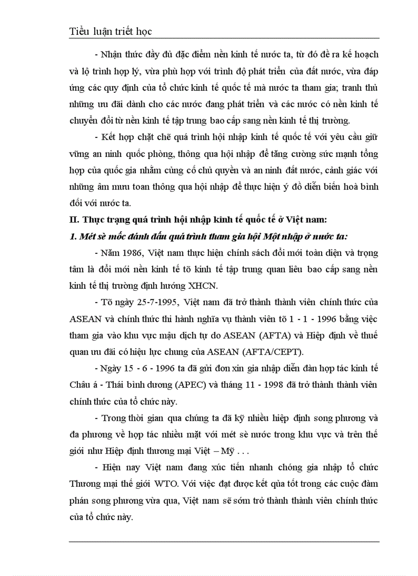 image for page Mối quan hệ giữa xây dựng nền kinh tế độc lập tự chủ với hội nhập kinh tế quốc tế ở Việt Nam.