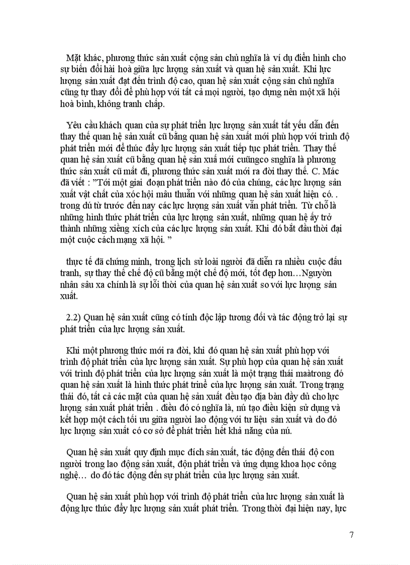 image for page Trình bày quy luật về sự phù hợp giữa QHSX với tính chất và trình độ phát triển của LLSX. Đảng ta đã vận dụng quy luật này như thế nào trong giai đoạn hiện nay