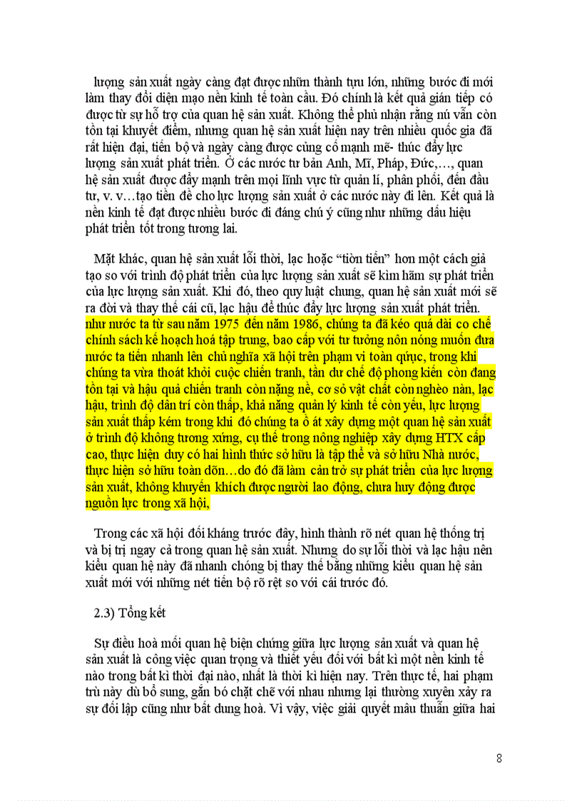 image for page Trình bày quy luật về sự phù hợp giữa QHSX với tính chất và trình độ phát triển của LLSX. Đảng ta đã vận dụng quy luật này như thế nào trong giai đoạn hiện nay