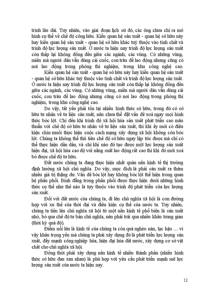 image for page Trình bày quy luật về sự phù hợp giữa QHSX với tính chất và trình độ phát triển của LLSX. Đảng ta đã vận dụng quy luật này như thế nào trong giai đoạn hiện nay