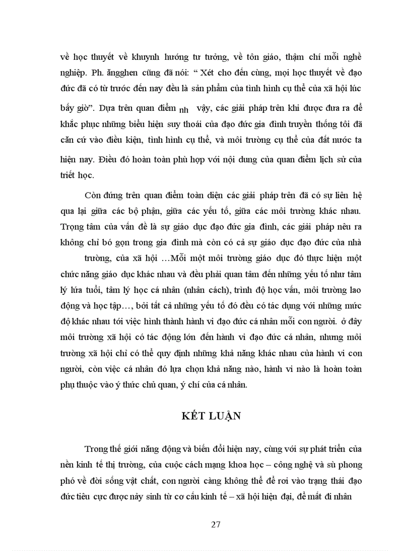 image for page Phương pháp luận triết học với việc giải quyết vấn đề giáo dục đạo đức và nếp sống văn hoá gia đình truyền thống trong nền kinh tế thị trường ở nước ta hiện nay