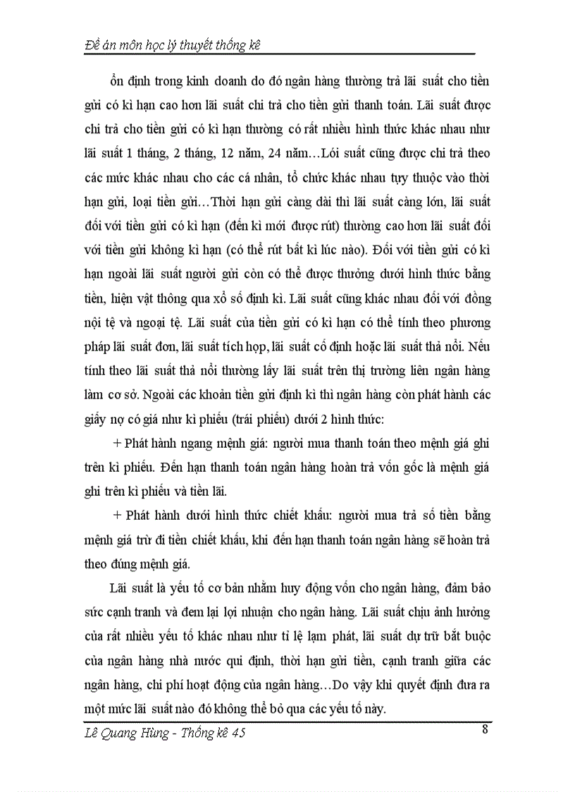 image for page Vận dụng phương pháp hồi qui- tương quan phân tích ảnh hưởng của lãi suất đến số dư của ngân hàng Thương mại cổ phần kỹ thương Việt Nam Techcombank.