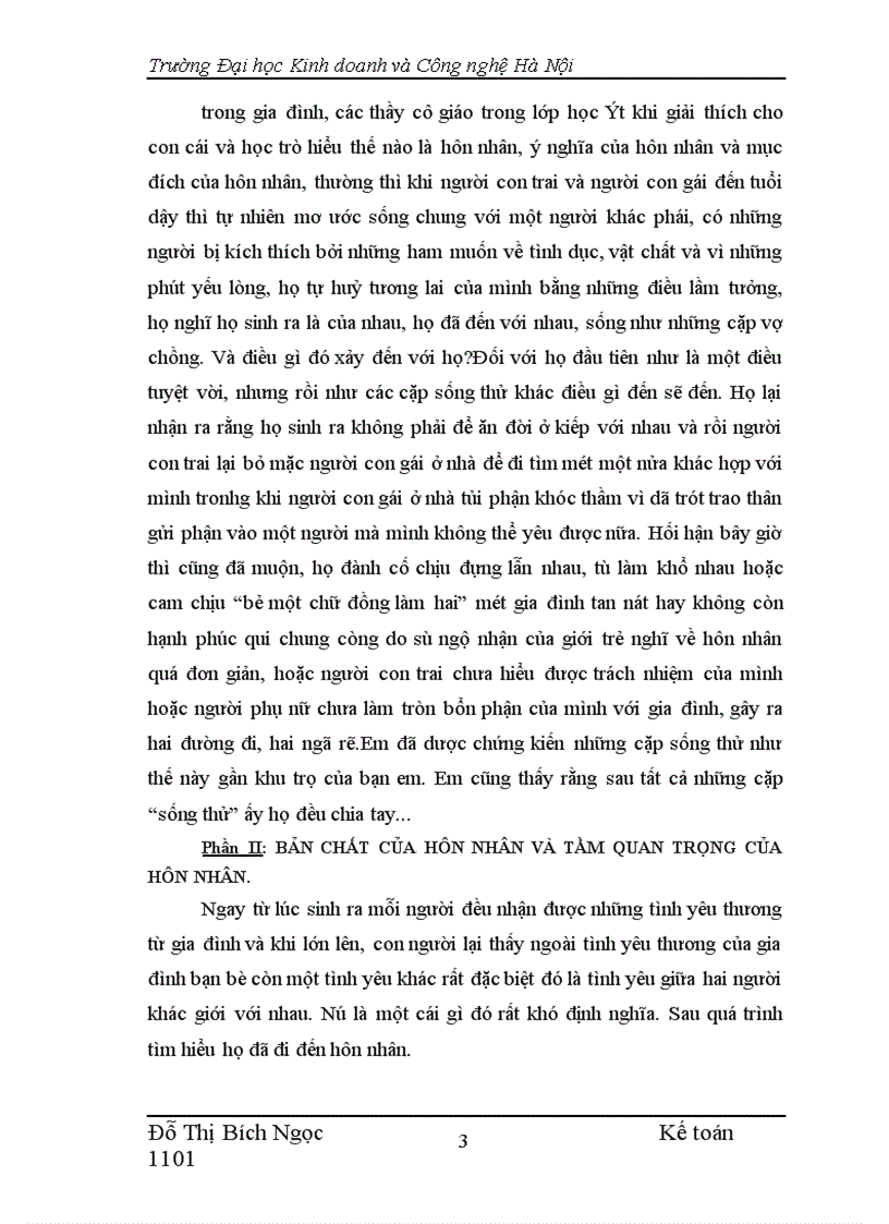 image for page Bản chất của hôn nhân và tầm quan trọng của hôn nhân- Thực trạng và giải pháp.
