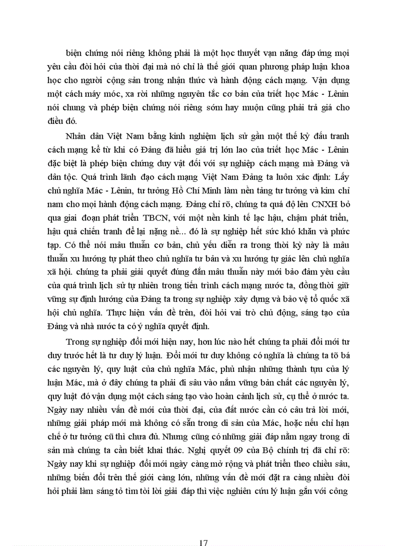 image for page Vai trò và ý nghĩa của phép biện chứng duy vật đối với thực tiễn cách mạng hiện nay.