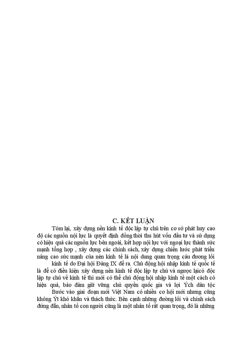 image for page Phương hướng xây dựng nền kinh tế độc lập tự chủ gắn với hội nhập kinh tế quốc tế ở nước ta.