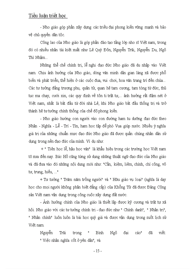 image for page Nho giáo và ảnh hưởng của Nho giáo ở Việt nam