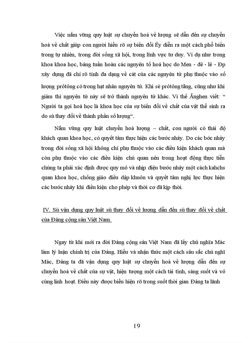 image for page Phân tích mối quan hệ biện chứng giũa sự thay đổi về lượng dẫn đến sự thay đổi về chất. Đảng ta vận dụng mối quan hệ đó như thế nào, cảm tưởng của em về mối quan hệ đó ra sao.