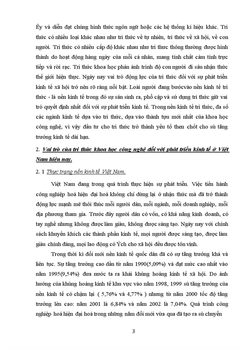 image for page Ýthức, vai trò của tri thức khoa học công nghệ đối với phát triển kinh tế ở Việt Nam hiện nay