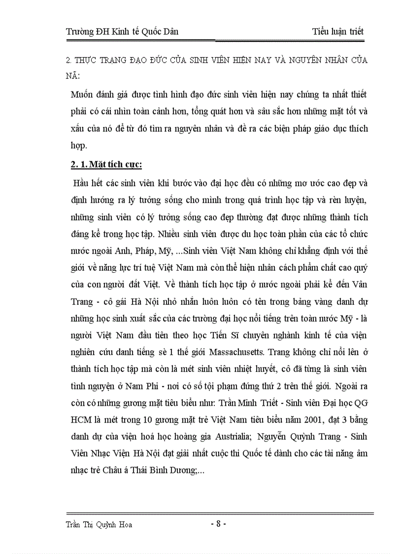 image for page Vị trí, vai trò, tầm quan trọng của việc giáo dục đạo đức sinh viên