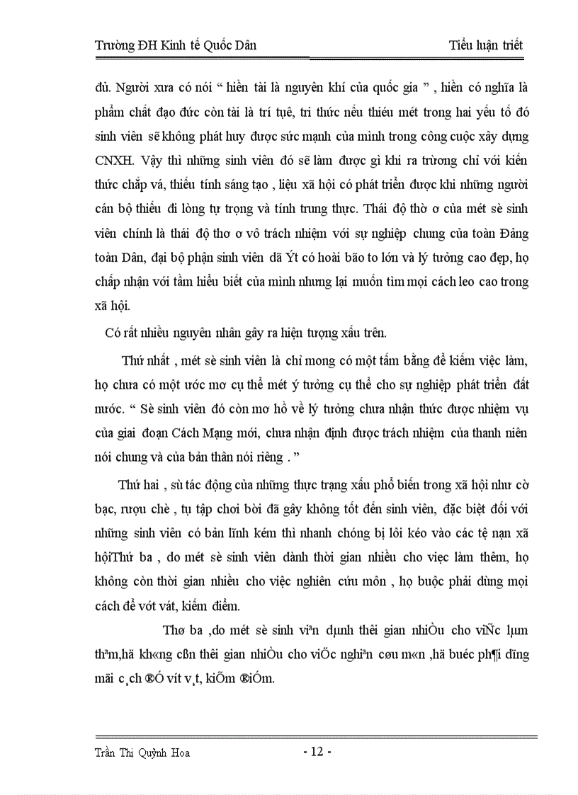 image for page Vị trí, vai trò, tầm quan trọng của việc giáo dục đạo đức sinh viên