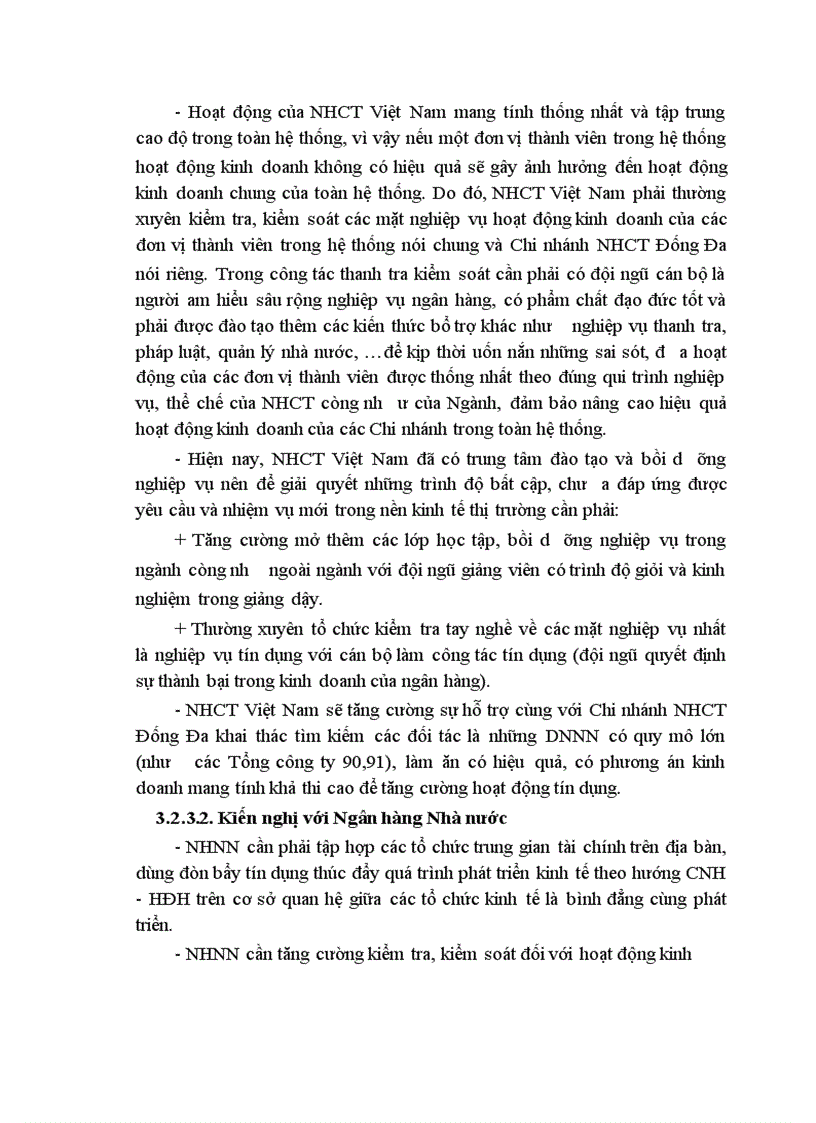 image for page Giải pháp nâng cao chất lượng tín dụng khi cho vay Doanh nghiệp Nhà nưước tại Chi nhánh Ngân hàng Công thương Khu vực Đống Đa
