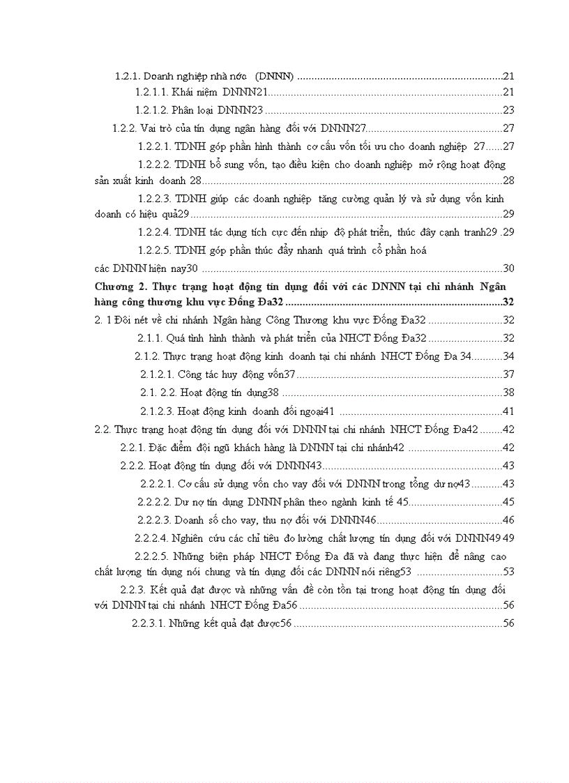 image for page Giải pháp nâng cao chất lượng tín dụng khi cho vay Doanh nghiệp Nhà nưước tại Chi nhánh Ngân hàng Công thương Khu vực Đống Đa