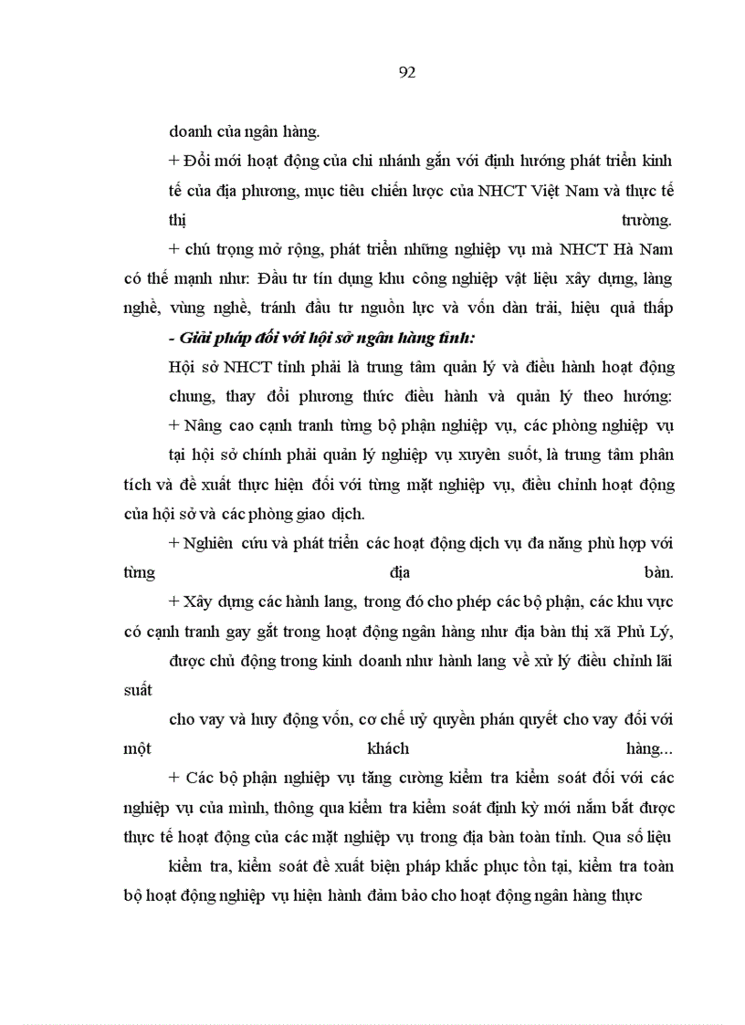 image for page Giải pháp nâng cao hiệu quả kinh doanh của Ngân hàng công thương Hà Nam