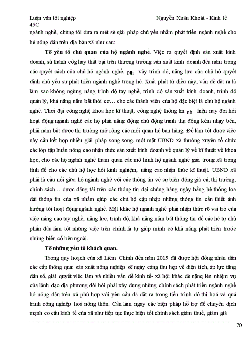 image for page Giải pháp thúc đẩy phát triển ngành nghề trong hộ nông dân trên địa bàn xã Liêm Chính