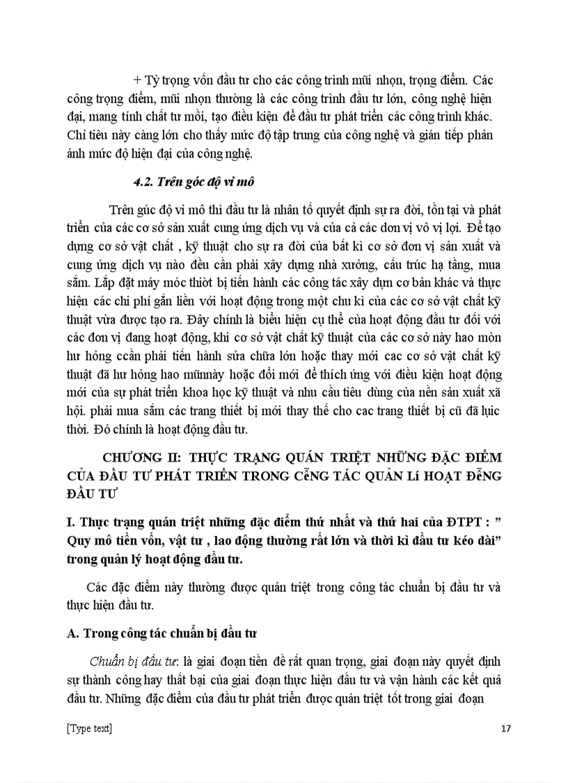 image for page Trình bày nội dung, sự quán triệt các đặc điểm của đầu tư phát triển trong quản lý hoạt động đầu tư