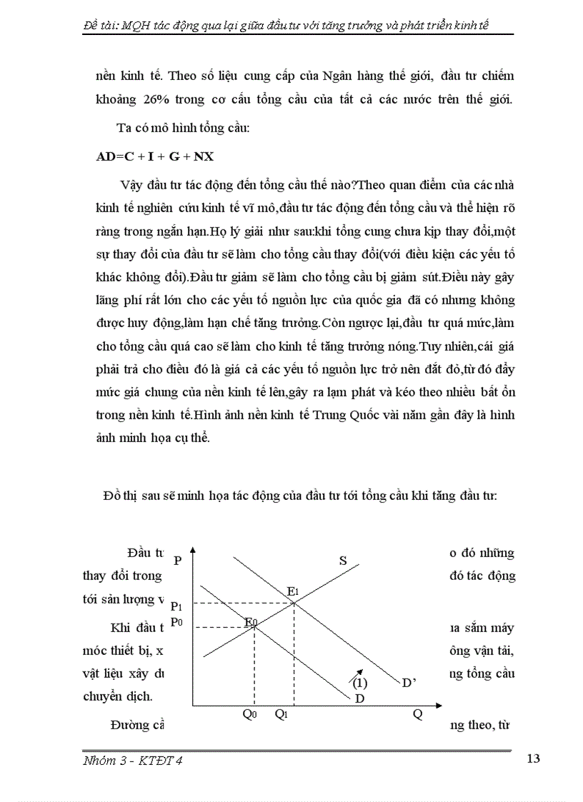 image for page Mối quan hệ tác động qua lại giữa đầu tư với tăng trưởng và phát triển kinh tế