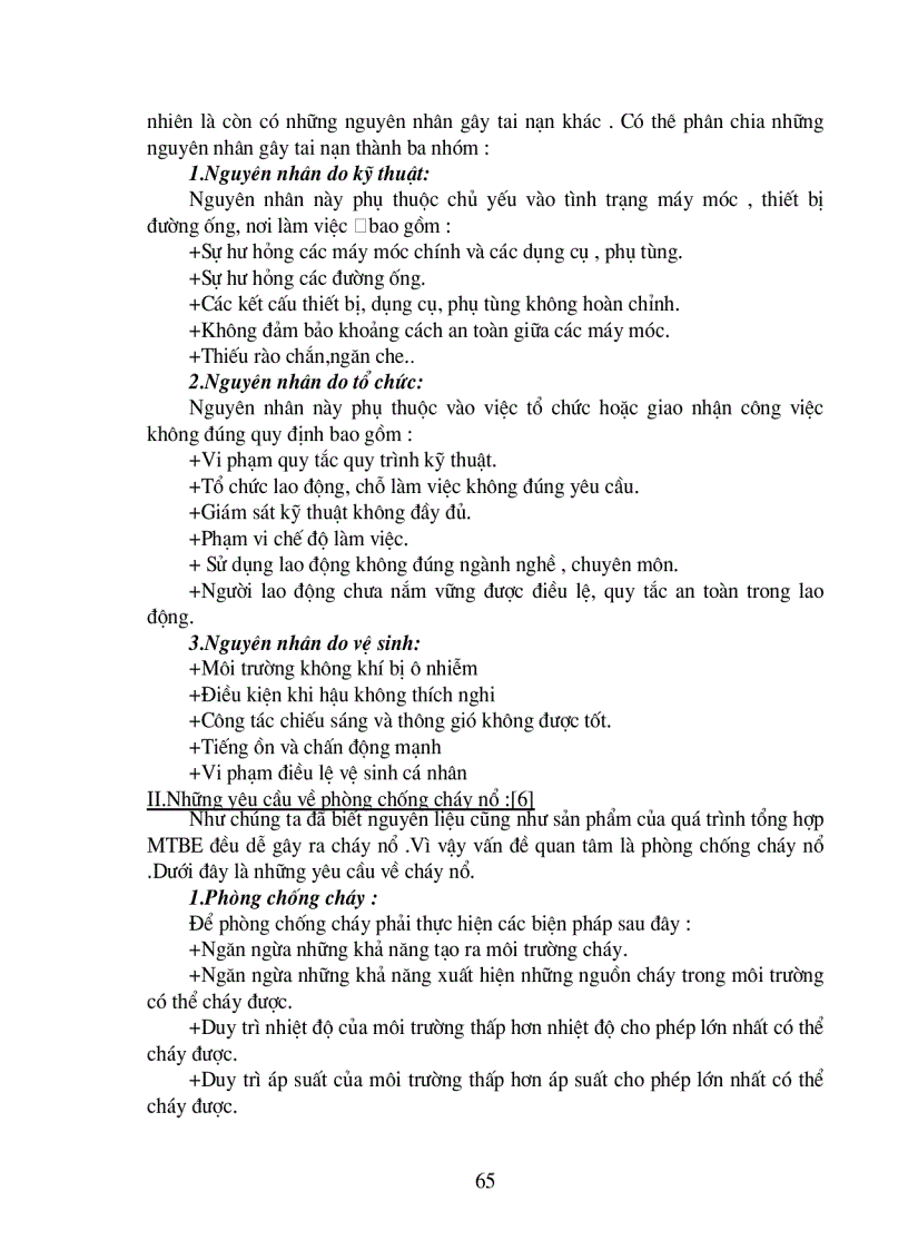 image for page Thiết kế dây chuyền công nghệ sản xuất MTBE