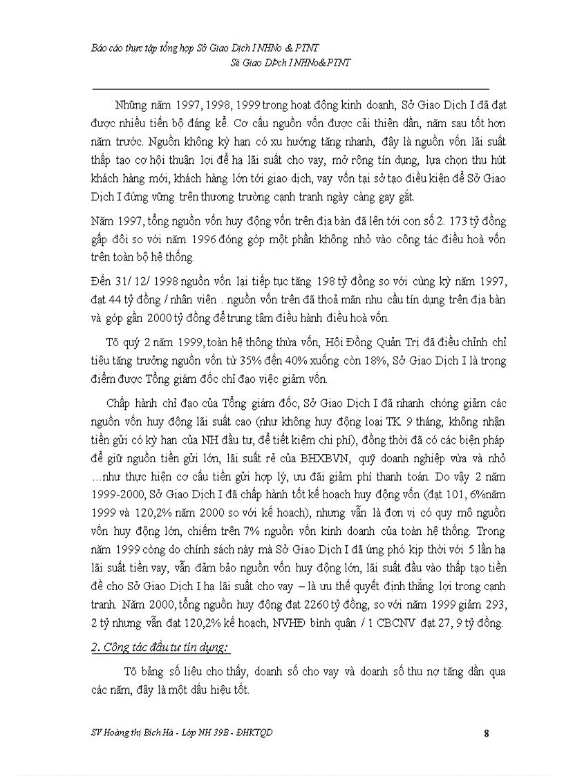 image for page Đánh giá tình hình hoạt động của sở giao dịch I trong thời gian qua