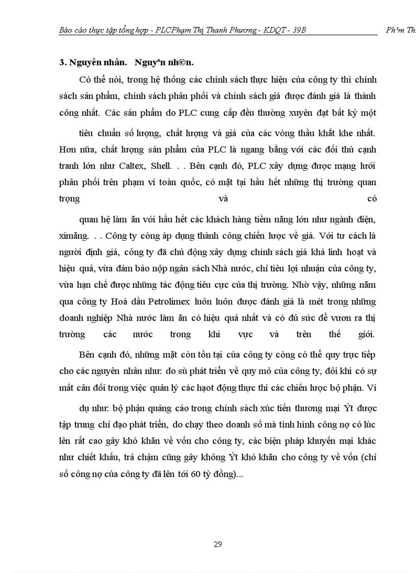 image for page Thực trạng hoạt động kinh doanh, quản lý của công ty Hoá dầu Petrolimex