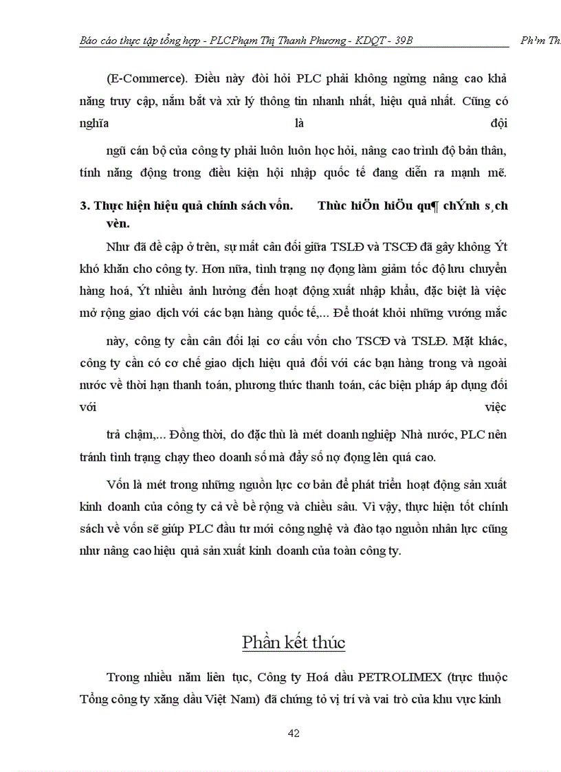 image for page Thực trạng hoạt động kinh doanh, quản lý của công ty Hoá dầu Petrolimex