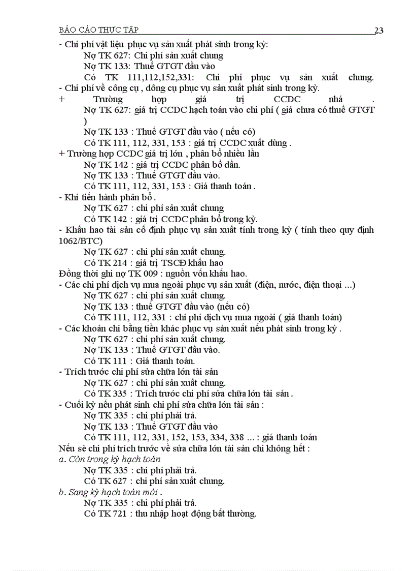 image for page Tình hình hạch toán các nghiệp vụ kế toán Công ty Trường Thành