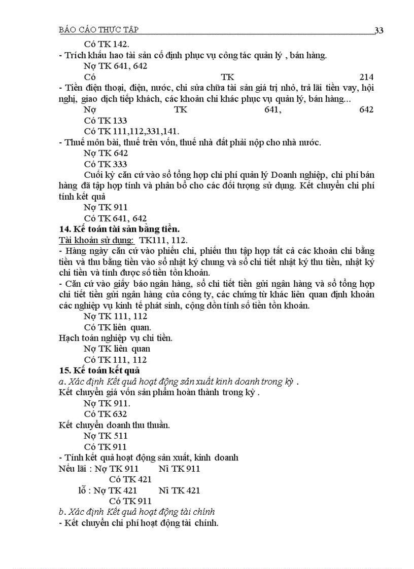 image for page Tình hình hạch toán các nghiệp vụ kế toán Công ty Trường Thành