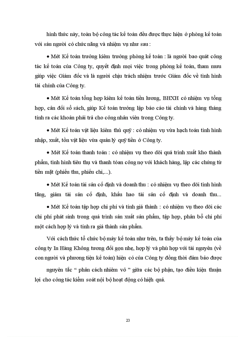 image for page Đặc điểm tổ chức sản xuất và quy trình của Công ty In Hàng Không