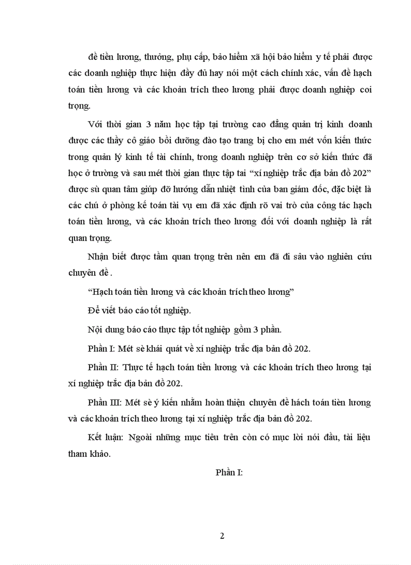 image for page Hạch toán tiền lương và các khoản trích theo lương về xí nghiệp trắc địa bản đồ 202