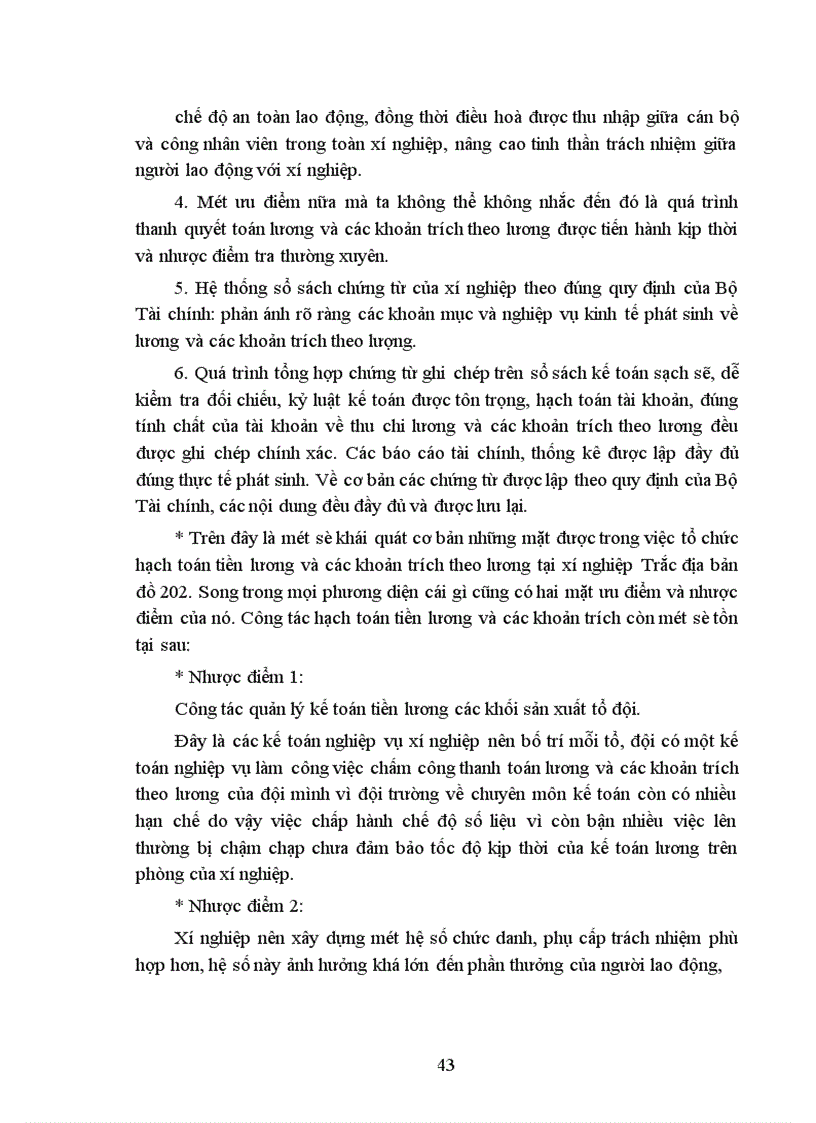 image for page Hạch toán tiền lương và các khoản trích theo lương về xí nghiệp trắc địa bản đồ 202