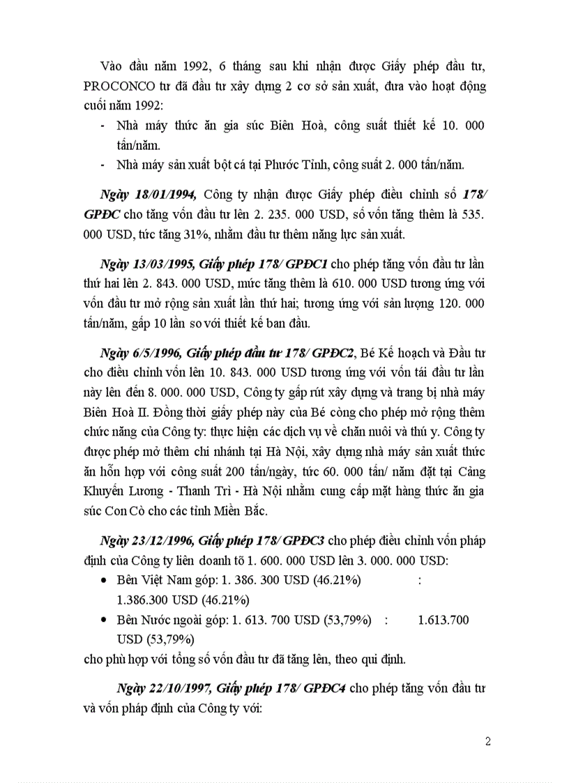 image for page Các hoạt động sản xuất kinh doanh chủ yếu của Công ty proconco