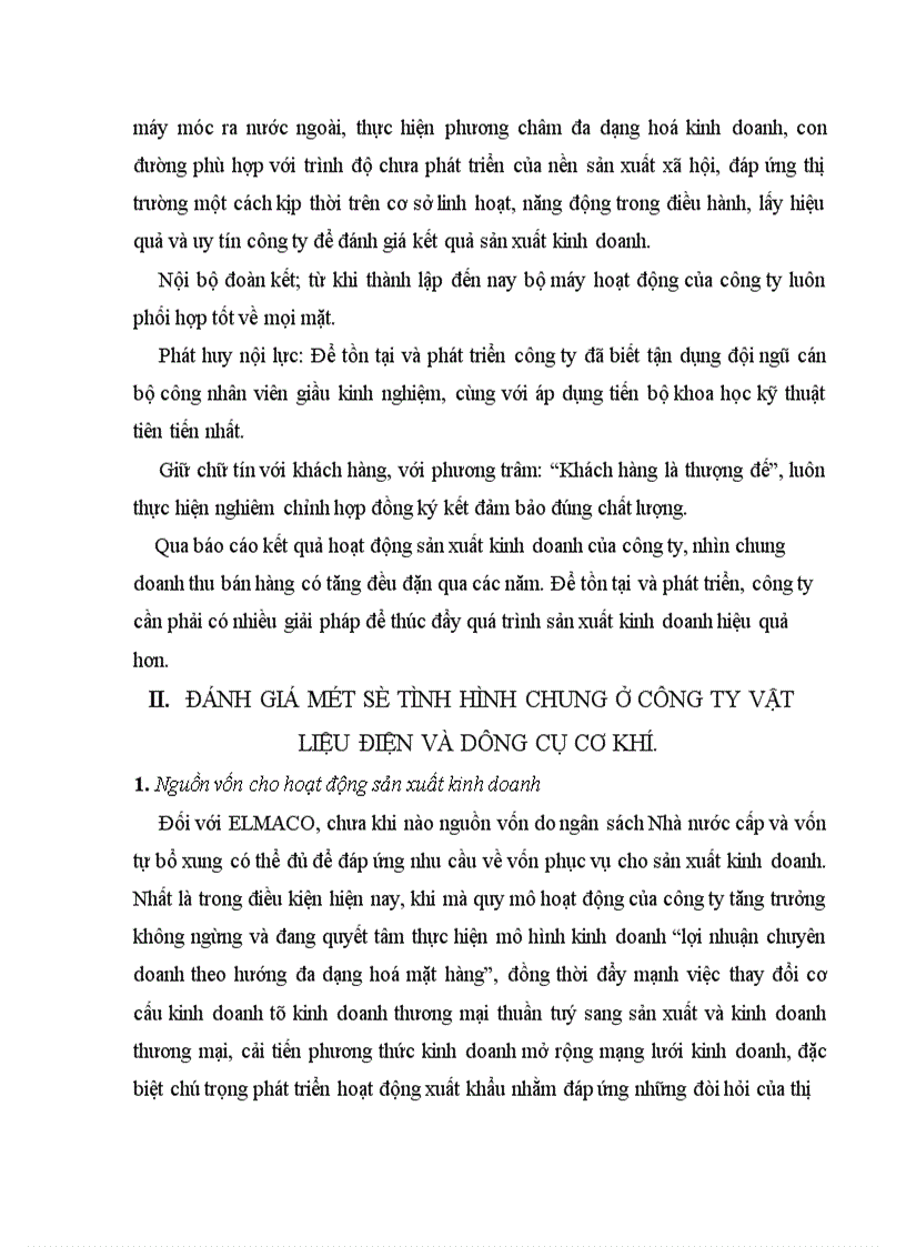 image for page Đánh giá một số tình hình chung ở công ty Vật liệu điện và dụng cụ cơ khí