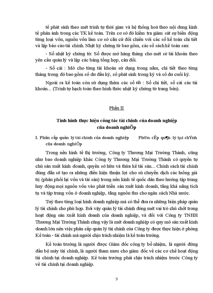 image for page Hạch toán các nghiệp vụ kế toán cơ bản của Công ty TNHH Trường Thành