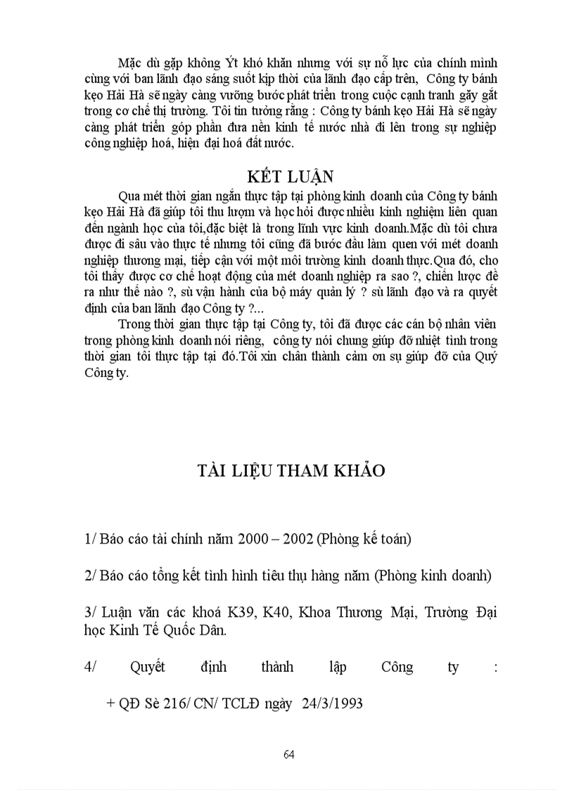 image for page Quá trình hoạt động kinh doanh của Công ty Bánh Kẹo Hải Hà