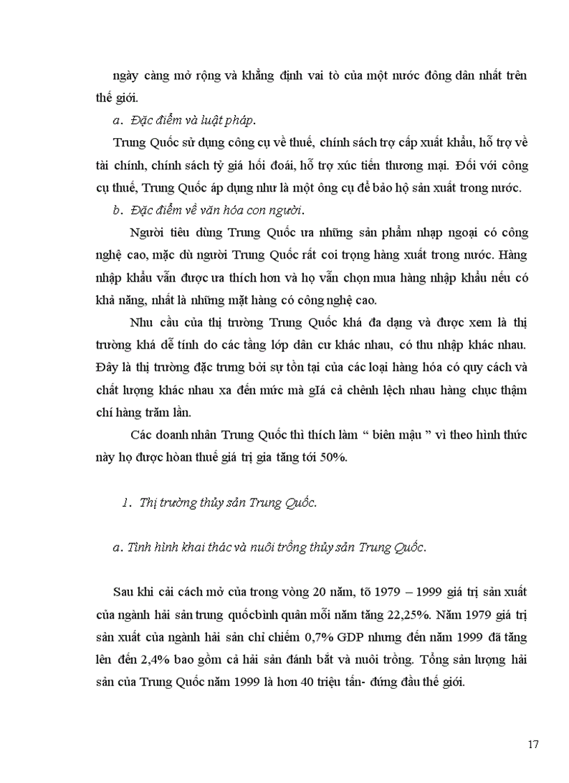 image for page Thị trường Trung Quốc cũng như tiềm năng lớn của thị trường này đối với ngành thủy sản Việt Nam